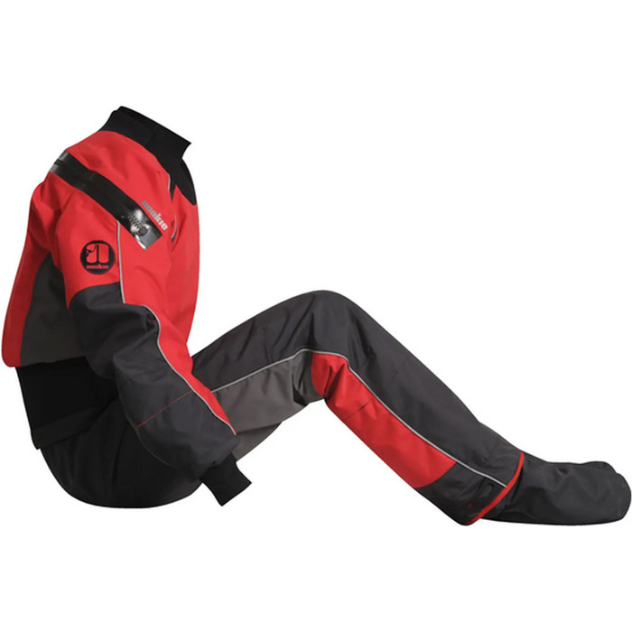 2024 Nookie Charger Kayak Drysuit Charcoal Grey Red DR10